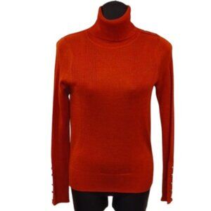 Vertigo Paris "Russet" Wool Blend Fine Knit Turtleneck Sweater- Sz. Sm